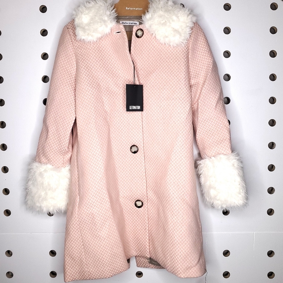 NEW RARE Reformation Lucille Pea Coat Jacket - Picture 3 of 7